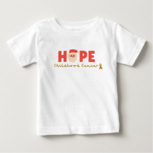 Pour Bébé cancer de l'enfance Noël père Noël Baby T-shirt