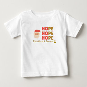 Pour Bébé cancer de l'enfance Noël père Noël Baby T-shirt