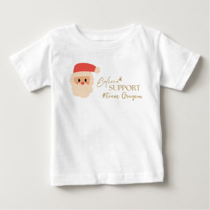 Pour Bébé cancer. Noël Personnalisé #nom de l'équipe T-shirt