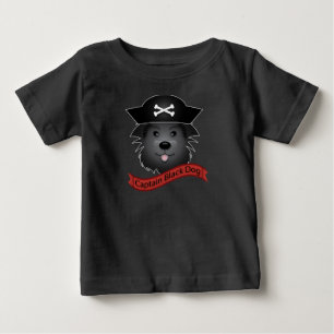 Pour Bébé Captain Black Dog - Baby Fine Jersey T-Shirt 