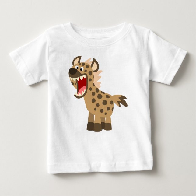 Pour Bébé Caricature affamée mignonne Hyena Baby T-Shirt (Devant)