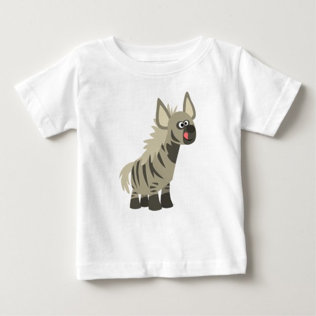 Pour Bébé Caricature affamée mignonne Hyena Baby T-Shirt (Devant)