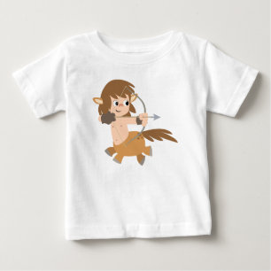 Pour Bébé Caricature de Centaur Sagittarius Ruffle T-Shirt
