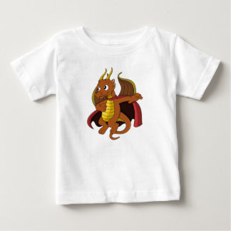 Pour Bébé Caricature de dragon orange Baby T-Shirt