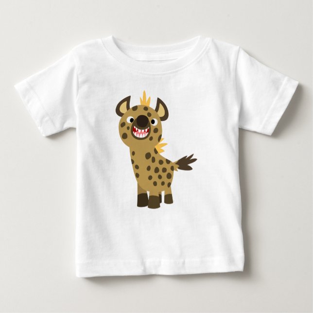 Pour Bébé Caricature mignonne souriante Hyena Baby T-Shirt (Devant)