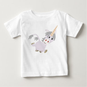 Pour Bébé Cartoon Facétitif Cute Unicorn Baby T-Shirt