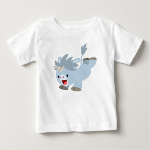 Pour Bébé Cartoon Mischievous Baby Unicorn Baby T-shirt