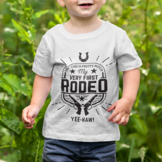 Pour Bébé C'EST en fait mon premier T-shirt RODEO (Créateur téléchargé)