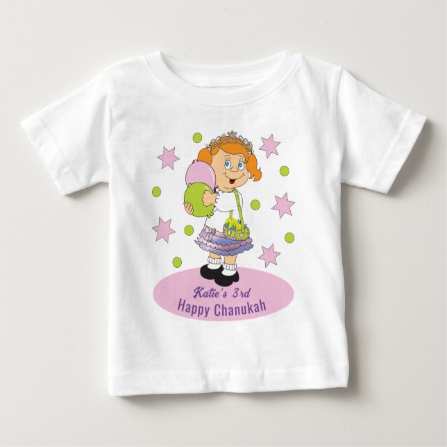 Pour Bébé Chanukah Baby Fine Jersey habiller T-shirt (Devant)
