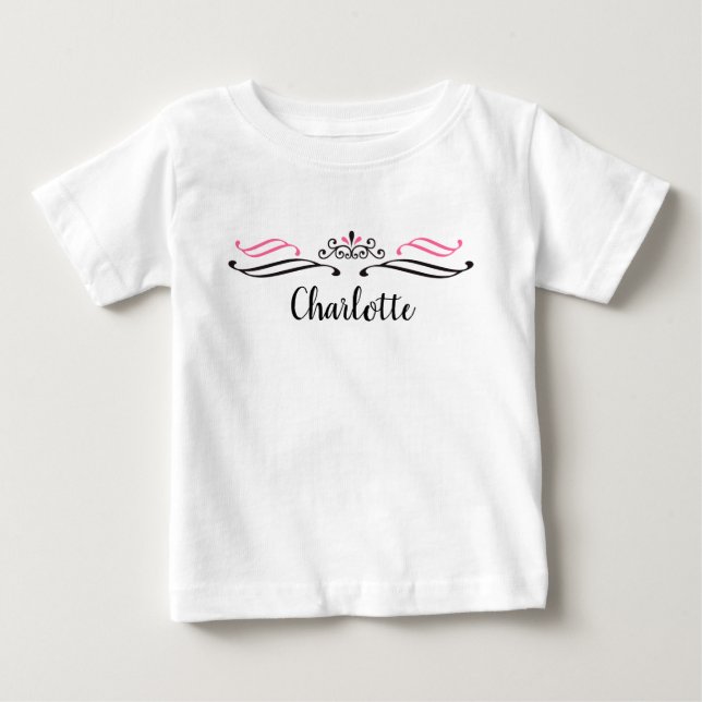 Pour Bébé Charlotte Princess Crown T-Shirt (Devant)