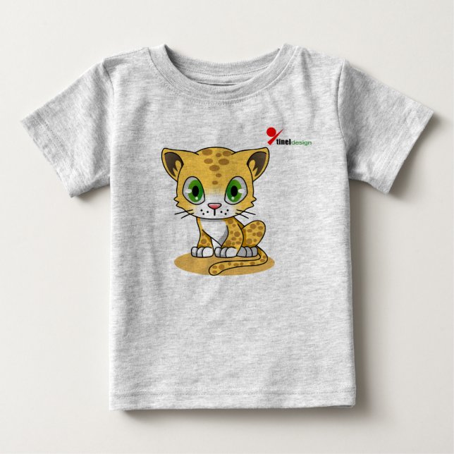 Pour Bébé Charming Chat Baby T-shirt (Devant)