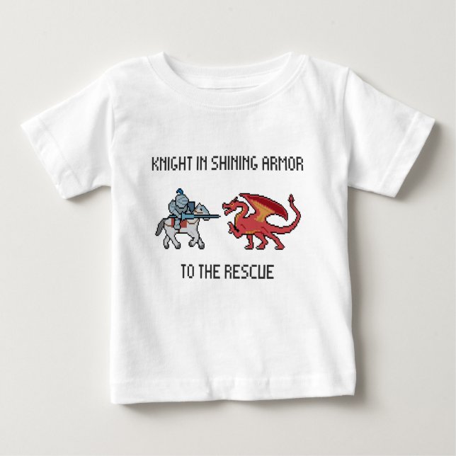 Pour Bébé Chevalier au T-shirt de nourrisson de délivrance (Devant)