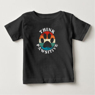 Pour Bébé Chien Paw Paw Pawsitive T-Shirt