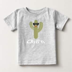 Pour Bébé Chill'n Cactus Design - Baby Fine Jersey T-Shirt