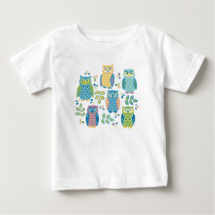 Pour Bébé Chouettes colorées T-shirt Toddler