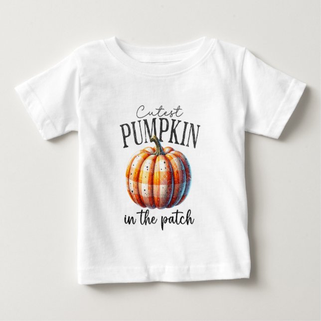 Pour Bébé Citrouille La Plus Mignonne Du Patch - T-Shirt D'a (Devant)
