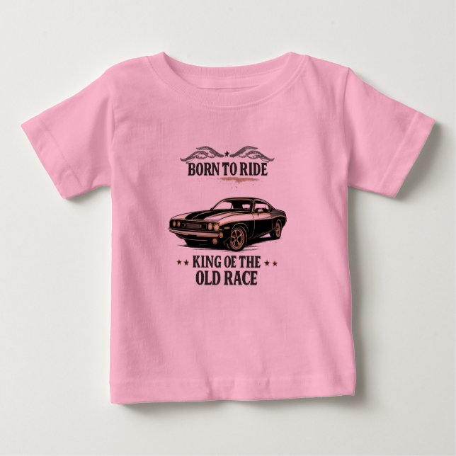 Pour Bébé Classic Muscle Car Baby T-Shirt (Devant)