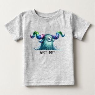 Pour Bébé Clyde - Monstre inquiet à un oeil - T-Shirt person