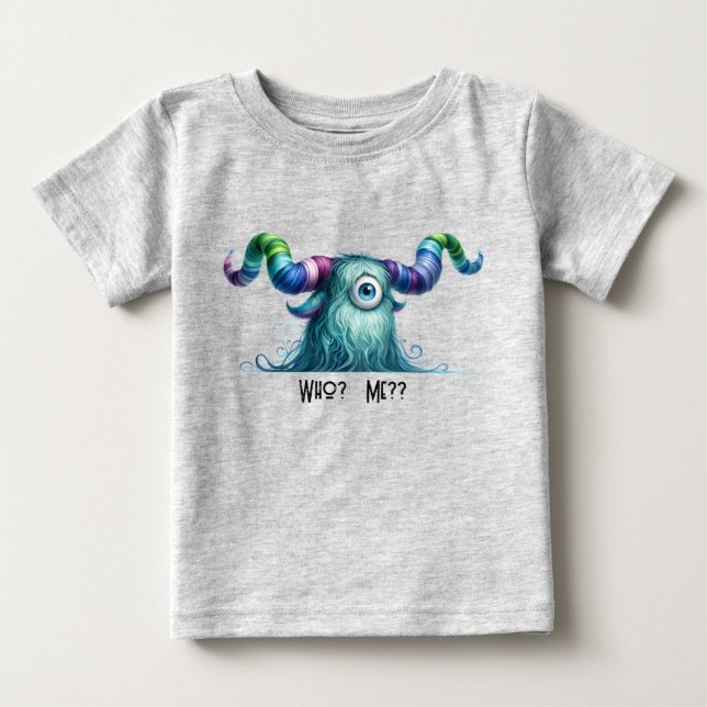 Pour Bébé Clyde - Monstre inquiet à un oeil - T-Shirt person (Devant)