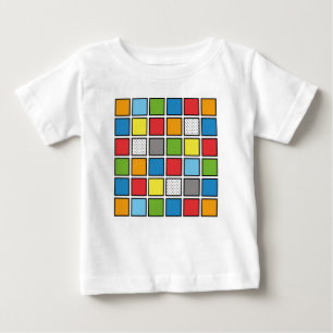 Pour Bébé Comic Book Style Carré Baby T-Shirt
