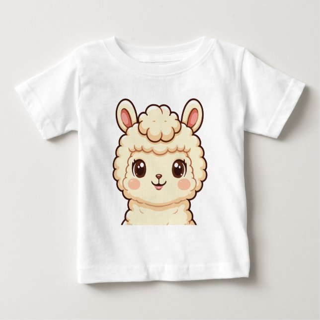 Pour Bébé Conception de t-shirt avec une illustration de lam (Devant)