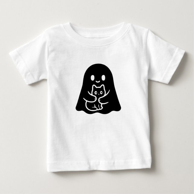 Pour Bébé Conception de T-shirt Halloween de fantôme mignon  (Devant)