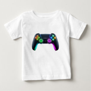 Pour Bébé Contrôleur de jeu Futuriste Neon Logo T-Shirt