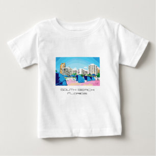 Pour Bébé Cool SOUTH BEACH, MIAMI, T-shirt FLORIDA