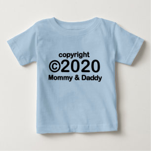 Pour Bébé Copyright 2020 Maman et Papa Baby T-shirt