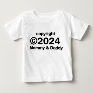 Pour Bébé Copyright 2020 Maman et Papa Baby T-shirt