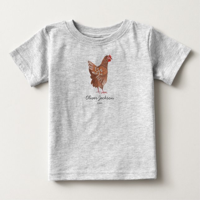 Pour Bébé Coq du marché agricole | Baby Boy | T-shirt (Devant)