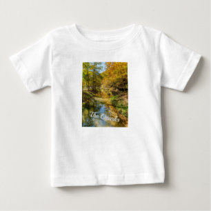 Pour Bébé Creek Automne Réflexions Vertical Baby T-shirt