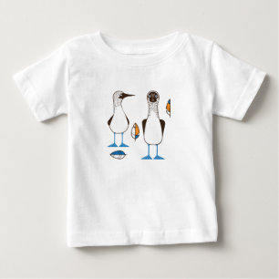 Pour Bébé Curieux T-shirt aux pieds bleus