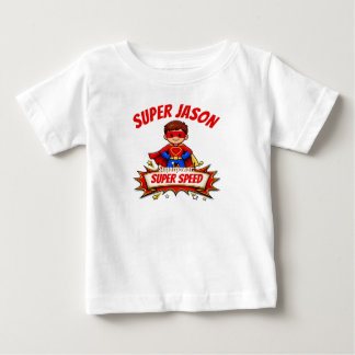 Pour Bébé Custom Kids Superhero Name & Superpower T-Shirt