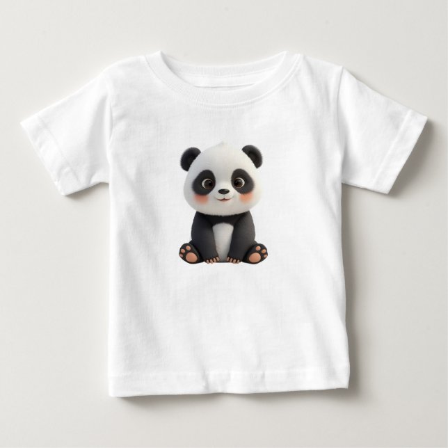 Pour Bébé Cute Baby Panda T-Shirt (Devant)