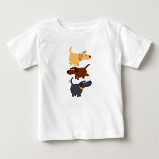 Pour Bébé Cute Cartoon Labradors en 3 Saveurs Baby T-shirt