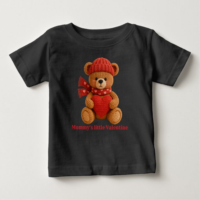Pour Bébé cute valentine bear baby T-Shirt (Devant)