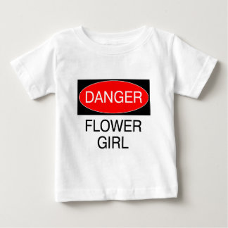 Pour Bébé Danger - Fille de Fleurs T-Shirt Drôle de Mariage 