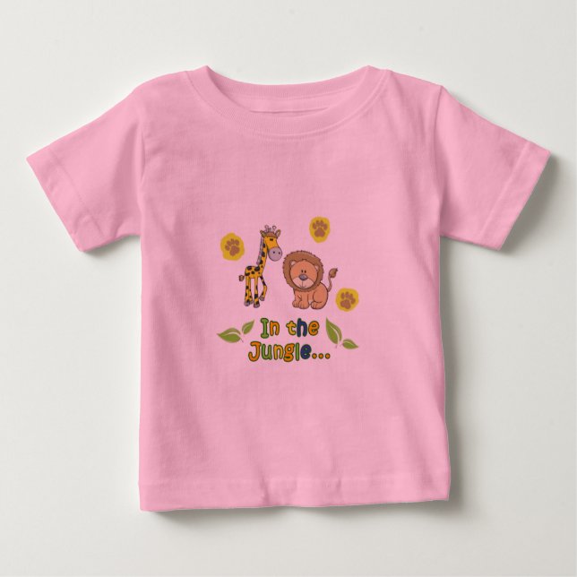 Pour Bébé Dans le T-shirt de jungle (Devant)