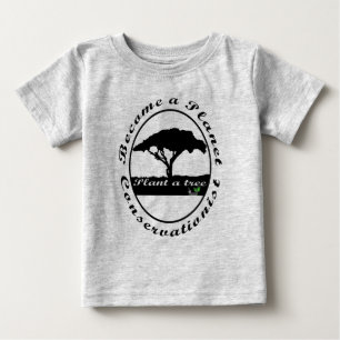 Pour Bébé Devenez un T-shirt écologiste de la planète