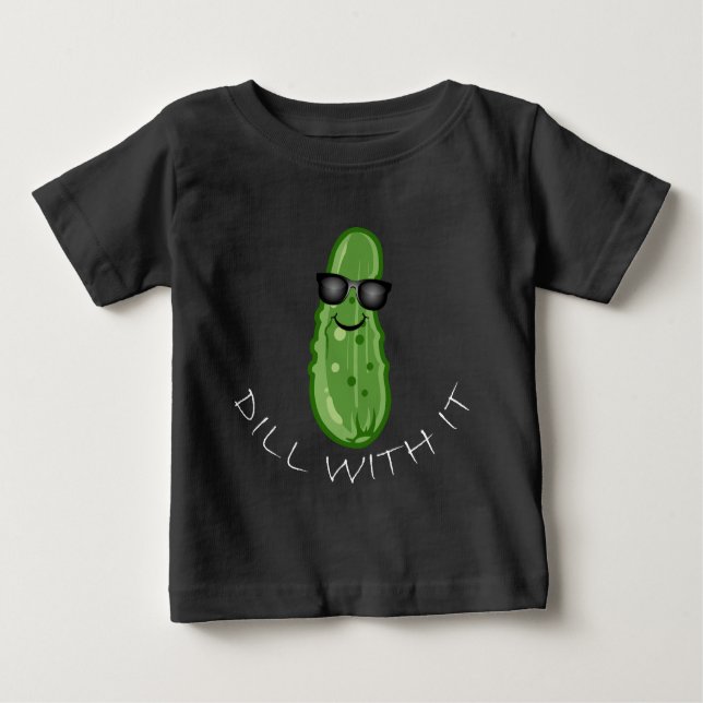 Pour Bébé Dill With It Design - Baby Fine Jersey T-Shirt (Devant)