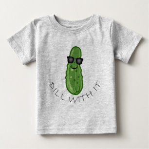 Pour Bébé Dill With It Design - Baby Fine Jersey T-Shirt