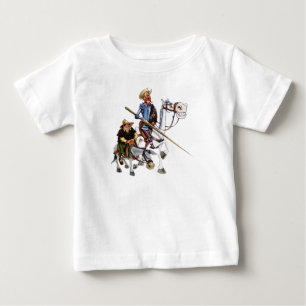 Pour Bébé DON QUIJOTE, SANCHO, T-SHIRT Camiseta de