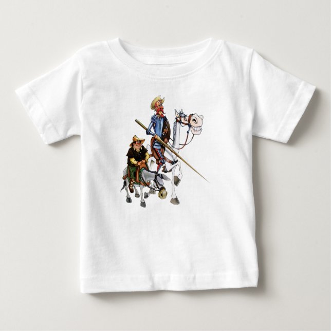 Pour Bébé DON QUIJOTE, SANCHO, T-SHIRT Camiseta de (Devant)