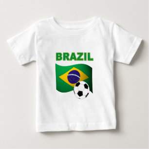Pour Bébé Drapeau de T-shirt de coupe du monde du Brésil