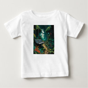 Pour Bébé Elégant Plan En Plumes T-Shirt Designs.