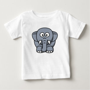 Pour Bébé Eléphant drôle mignon - T-shirt gris
