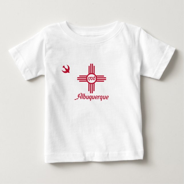 Pour Bébé Emblème d'Albuquerque, Nouveau-Mexique T-shirt béb (Devant)