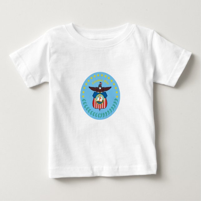 Pour Bébé Emblème de Columbus, Ohio Baby T-Shirt (Devant)