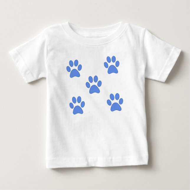 Pour Bébé Empreinte de patte adorable - T-shirt (Devant)